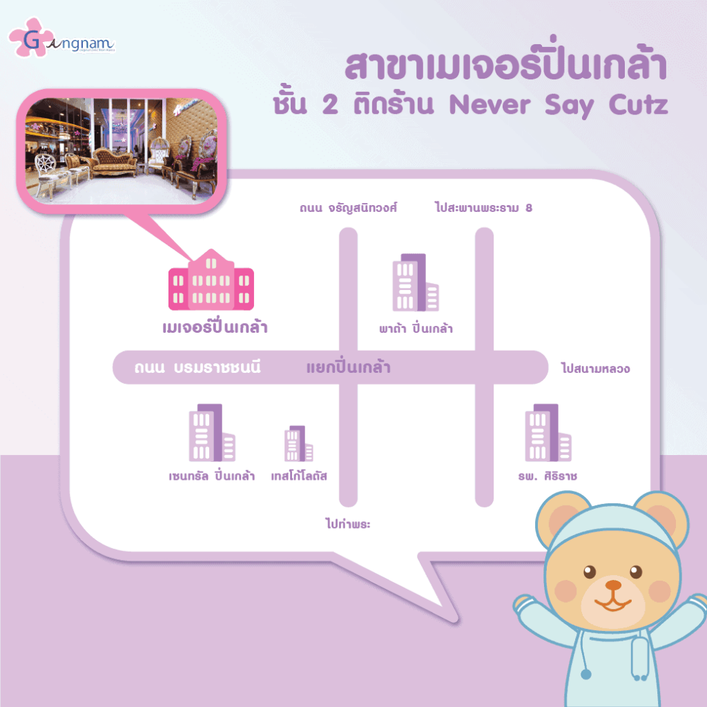 gangnam clinic สาขา เมเจอร์ปิ่นเกล้า
