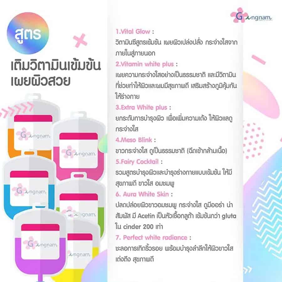 สูตรฉีดวิตามินซีผิว ต่างกันอย่างไร