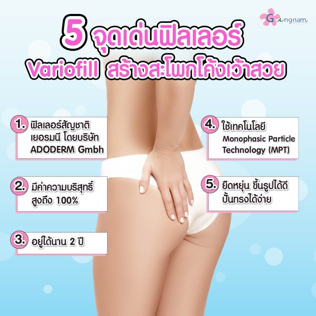 ยี่ห้อฟิลเลอร์สำหรับฉีดสะโพก